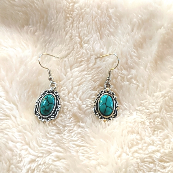 Turquoise earrings - Picture 1 of 2